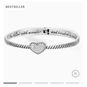 Brighton Celestia Heart Hinged Bangle